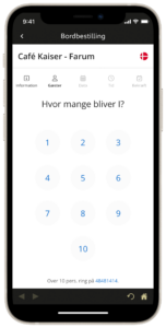 Bordbestilling - loyalitets app