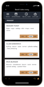 online bestilling - riva